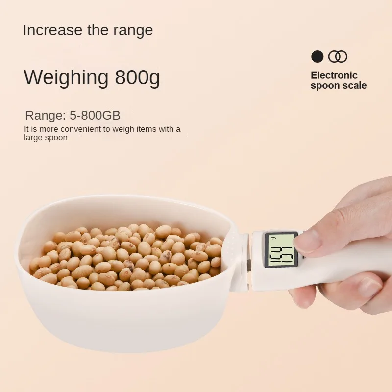 800g Electronic Measuring Spoon Scale – High-Precision Digital Food & Pet Feeding Scale | Kitchen Spoon Scale for Powder, Spices & Pet Nutrition