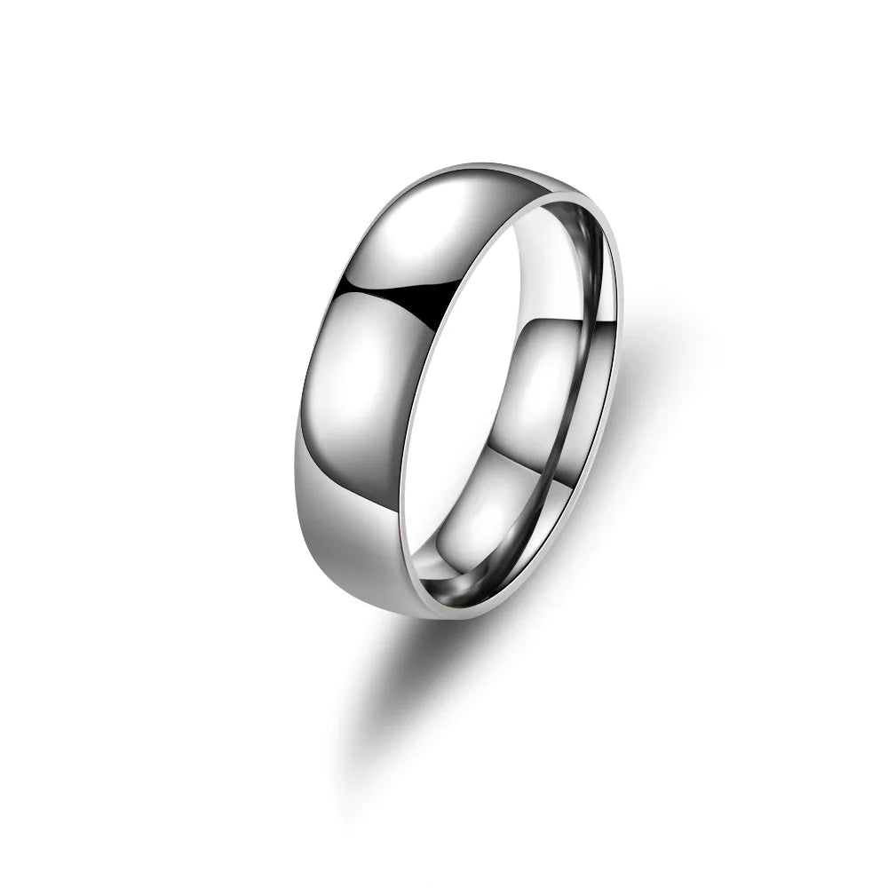 New Fashion Charm Jewelry Ring for Men Women Stainless Steel Black Rings Wedding Engagement High Quality Matte Male Accessory
